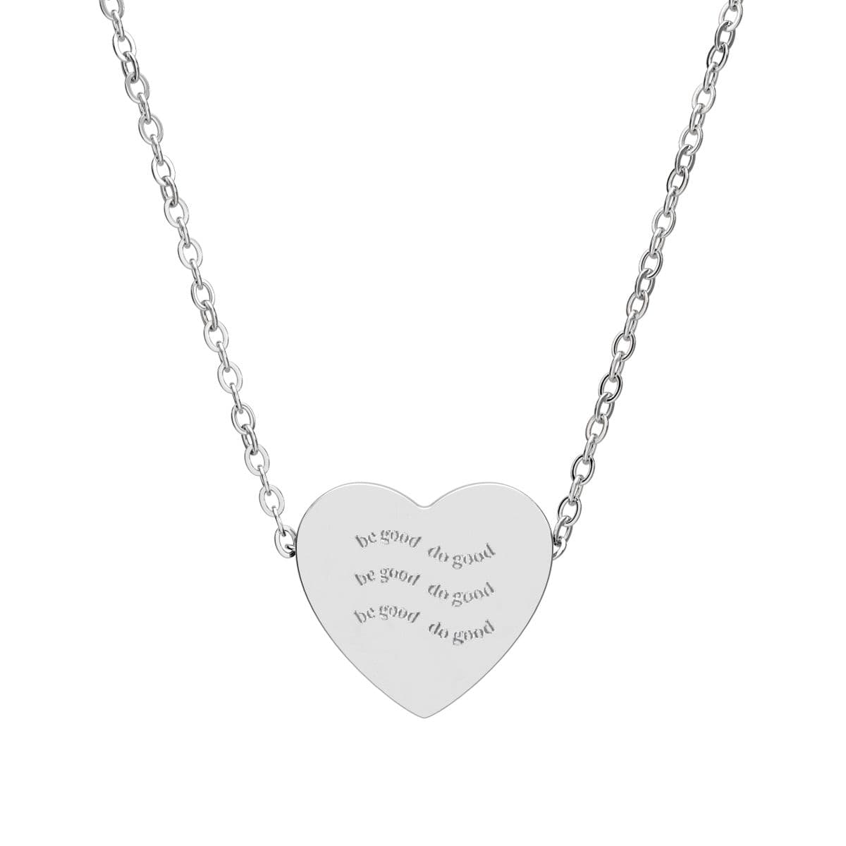 Heart Necklace With Engraving (READ DESCRIPTION IF YOU CANT SEE THE TEXT ENGRAVED ON NECKLACE)